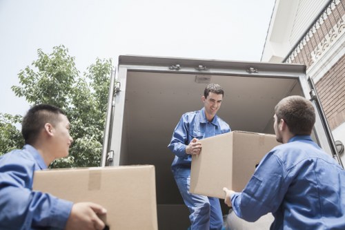 Professional removals team planning a home move in Turnpikelane