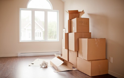 Prepared sofas, tables, and chairs ready for furniture storage in Turnpikelane
