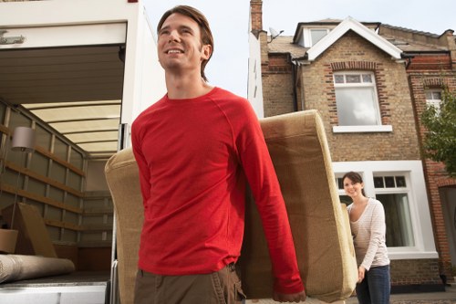 Packed moving boxes and protective materials for Turnpikelane removals