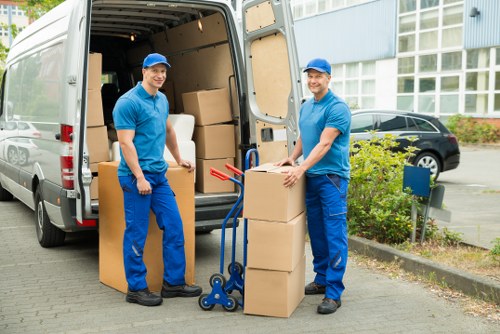 Business inventory stored in a secure storage unit